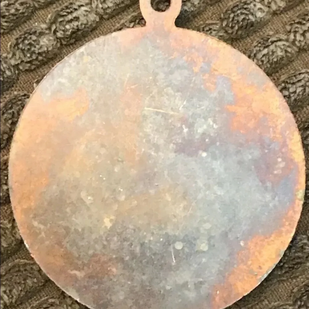 Vintage PVAAU Potomac Valley Aquatics Green Patina Copper Medal_3